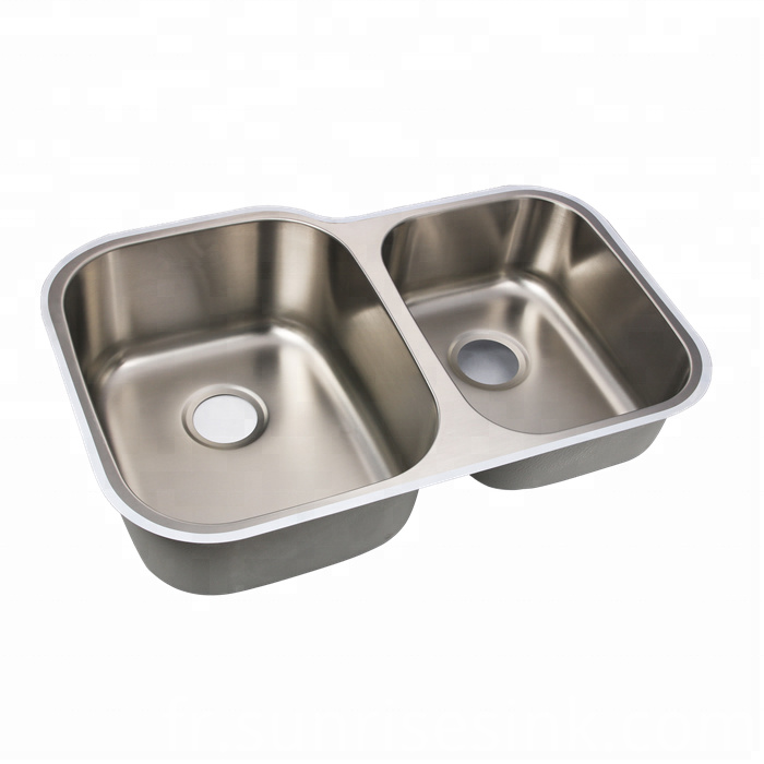 304 double bol en acier inoxydable Cupc Commerical 304 Stainless Steel Double Bowl Cupc Commerical